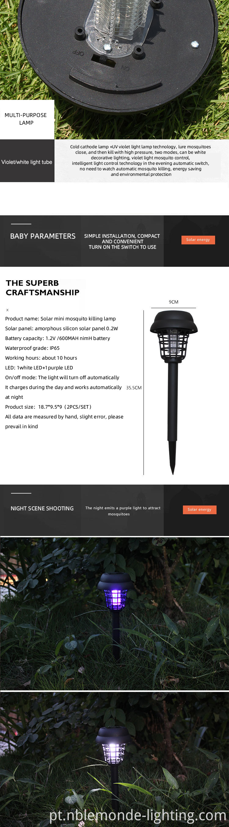 Eco-Friendly Garden Insect Light